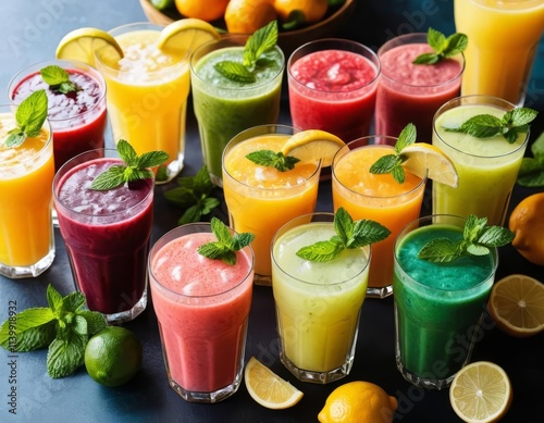 fruit juice and fruits