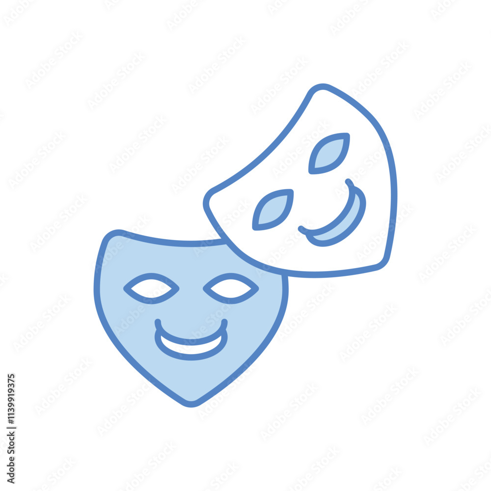 Theater Mask vector icon Theater Mask vector icon