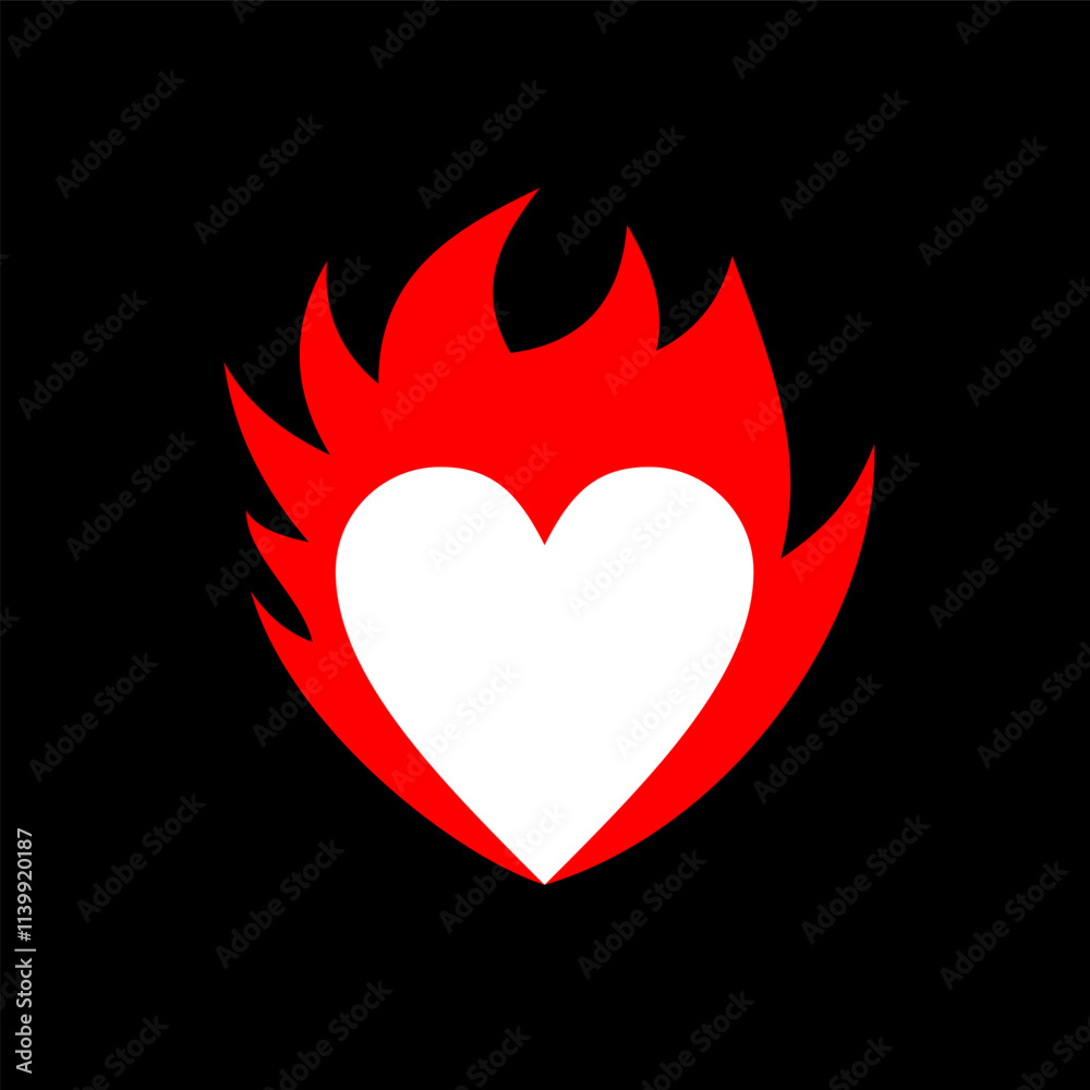 burning heart illustration, heat emoji fire design burning heart illustration, heat emoji fire design