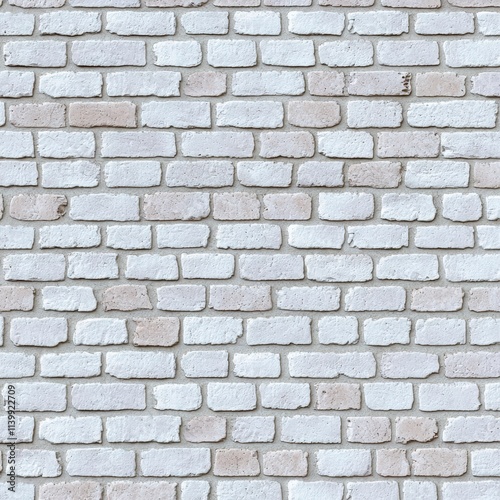 Wallpaper Mural White Brick Wall Texture  Grunge  Vintage  Seamless Background Torontodigital.ca