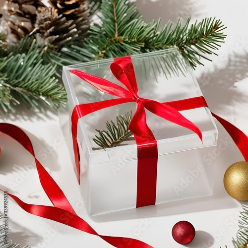 christmas tree with gift boxes