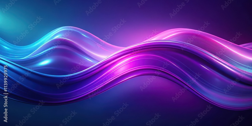 Smooth flowing purple to blue gradient waves loop with soft glows in 4K resolution , Serene, gradient, waves, loop Smooth flowing purple to blue gradient waves loop with soft glows in 4K resolution , Serene, gradient, waves, loop