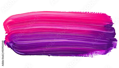 Thick Pink Oil Paint Brush Stroke, Transparent PNG