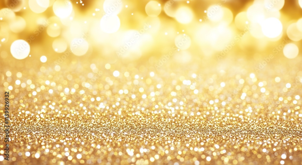 A golden glitter background with sparkling lights A golden glitter background with sparkling lights