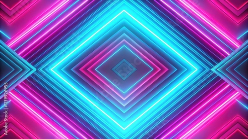 Abstract neon pattern with vibrant pink and cyan colors , neon, abstract, colorful, bright, vibrant, pink, cyan, glowing