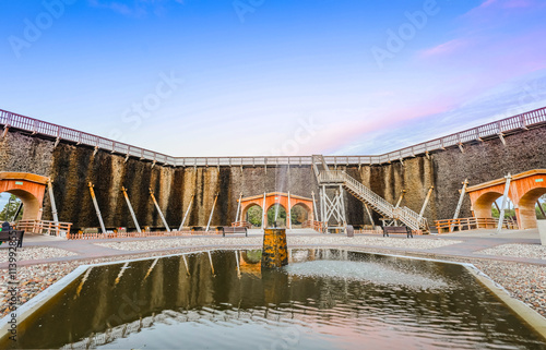 Beautiful Landscape of Graduation Tower (Teznia) in Ciechocinek, Poland