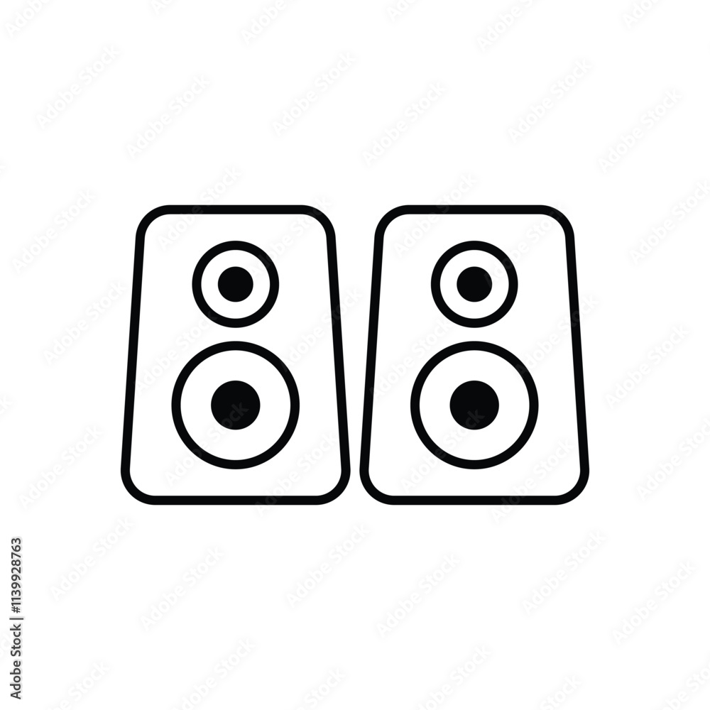 Speakers vector icon Speakers vector icon