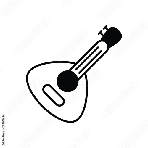 Sitar  vector icon