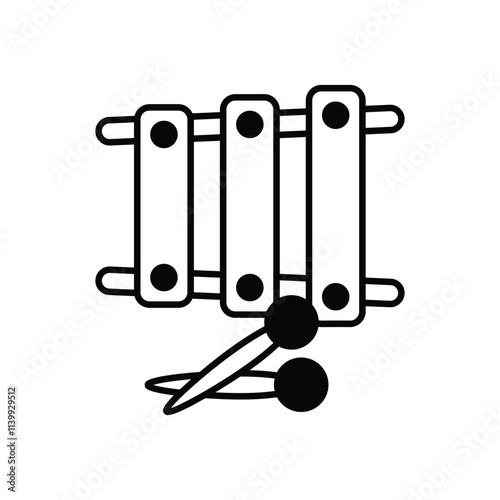 Xylophone  vector icon