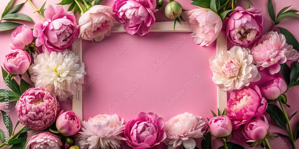 Frame with peonies on a pink background and a insert , peonies, pink background, frame, floral,design, decoration, elegant Frame with peonies on a pink background and a insert , peonies, pink background, frame, floral,design, decoration, elegant