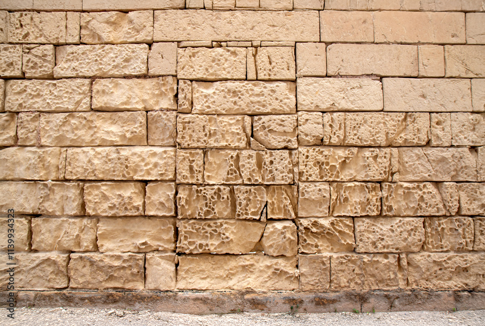 Background – sand stone stone wall