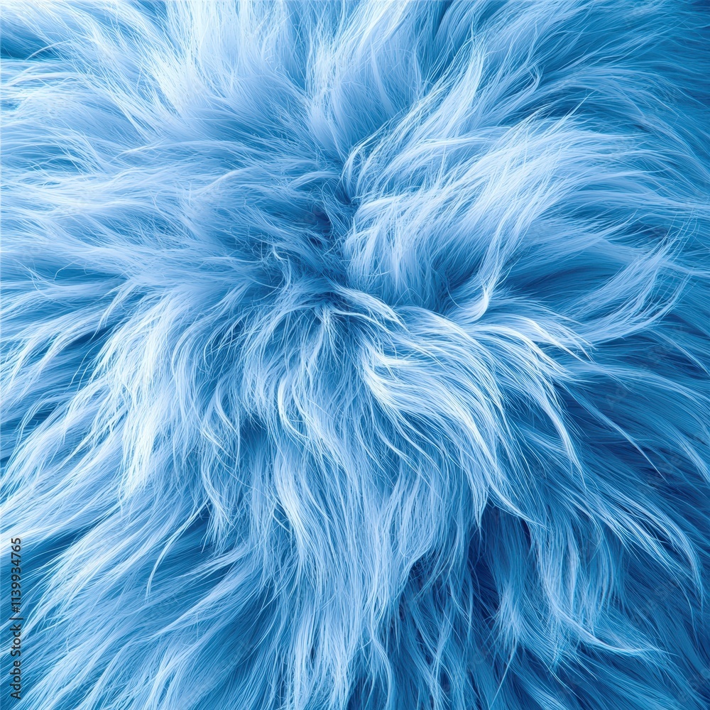 Fototapeta premium Soft Blue Fur Texture High Res Background Textile Design Abstract Fluffy Detailed Na
