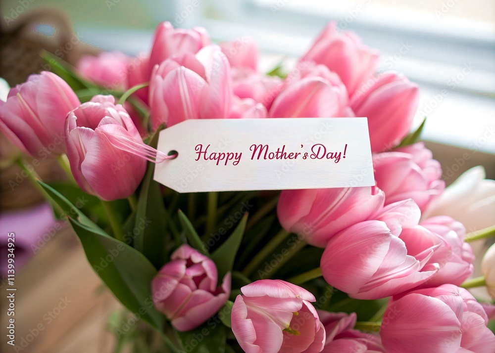 Fresh Pink Tulip Bouquet with a Fresh Pink Tulip Bouquet with a