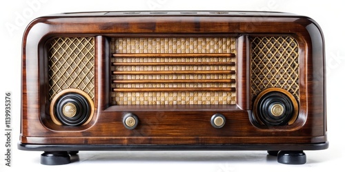 Vintage Bakelite radio with intricate front design, antique, Bakelite, radio, front, design, vintage, old, technology