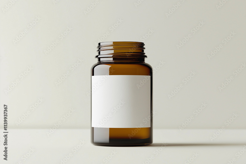 Product packaging showcase studio environment glass jar minimalist design close-up view branding concept Product packaging showcase studio environment glass jar minimalist design close-up view branding concept