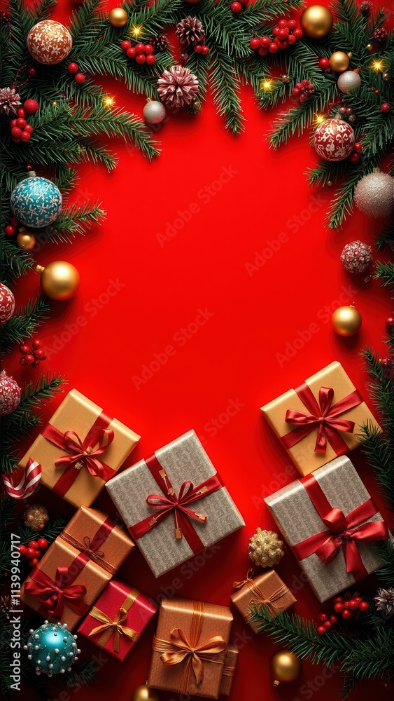 Create joyful holiday cards with a festive Christmas background and ample space for text and personal messages Create joyful holiday cards with a festive Christmas background and ample space for text and personal messages