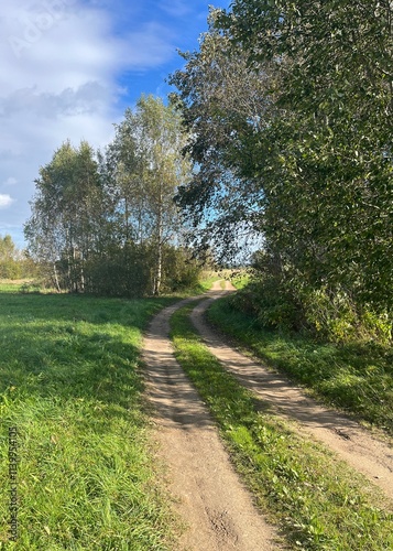 path in the countryside 