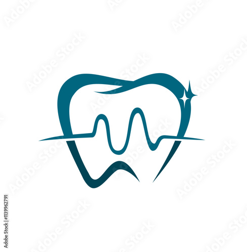 dental orthodontic logo design vector