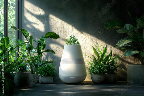 Smart Air Purifier Enhances Indoor Plants' Growth