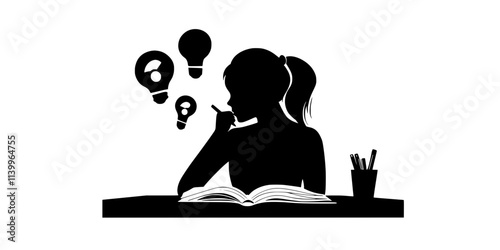 Learner solving grammar questions in a language textbook during study, pen poised to write, Digital Art