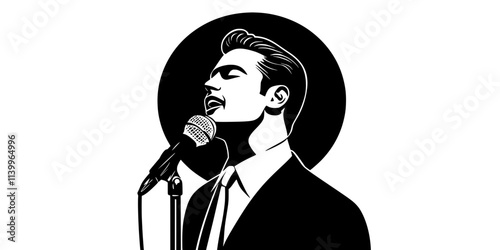 A performer showcasing vocal techniques in a masterclass for aspiring singers, Digital Art