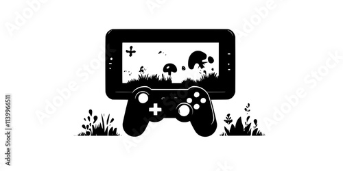 A player advancing through levels by engaging enemies on-screen, Digital Art