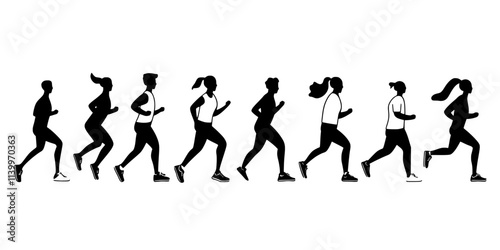 Participants cooling down after sprint intervals, Digital Art