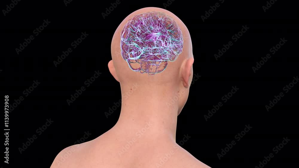 Brain Structure Animation Structure of human brain, animation vídeo do Stock | Adobe Stock