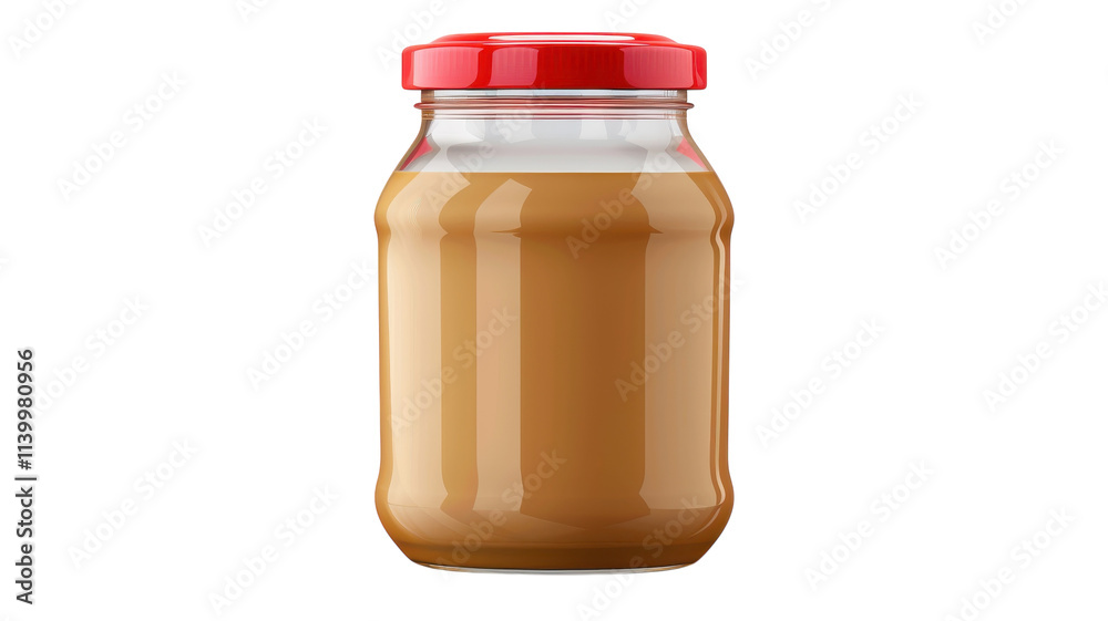 Creamy nutty spread in a jar against a vibrant backdrop showcasing rich colors and textures Creamy nutty spread in a jar against a vibrant backdrop showcasing rich colors and textures