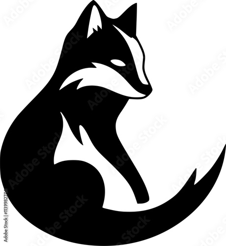 Fox | Minimalist and Simple Silhouette - Vector illustration