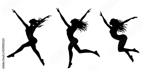 Dancers participating in a workshop focused on contemporary dance techniques, Vectorized Art