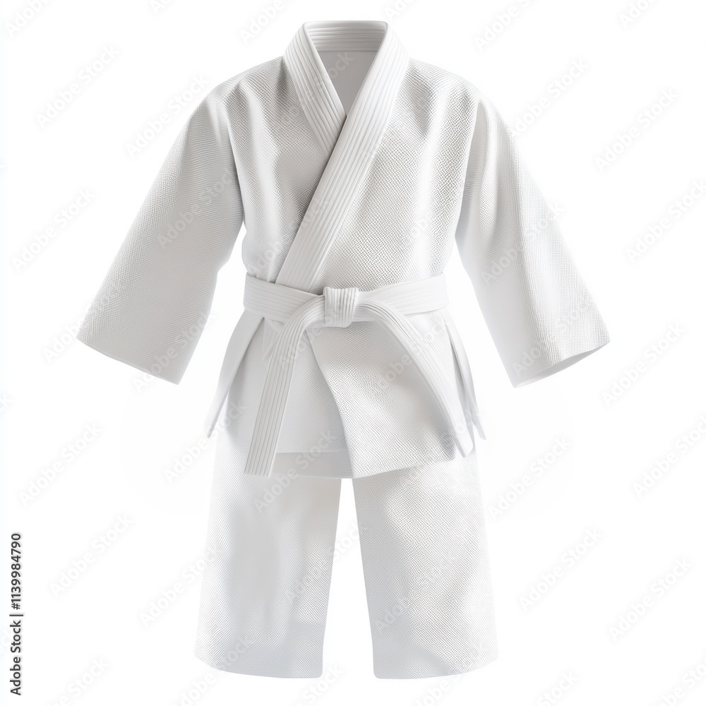 White martial arts uniform for training and competitions suitable for kids and beginners White martial arts uniform for training and competitions suitable for kids and beginners