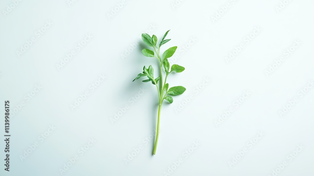 Single baby carrot with delicate green leaves, isolated in the center of a pure white background. Single baby carrot with delicate green leaves, isolated in the center of a pure white background.