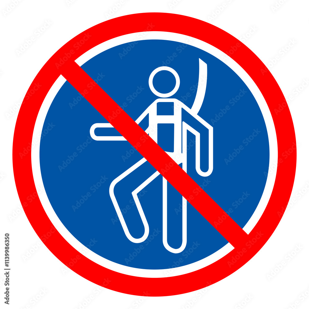 Wear Safety Harness Symbol Sign,Vector Illustration, Isolated On White Background Label. EPS10 Wear Safety Harness Symbol Sign,Vector Illustration, Isolated On White Background Label. EPS10