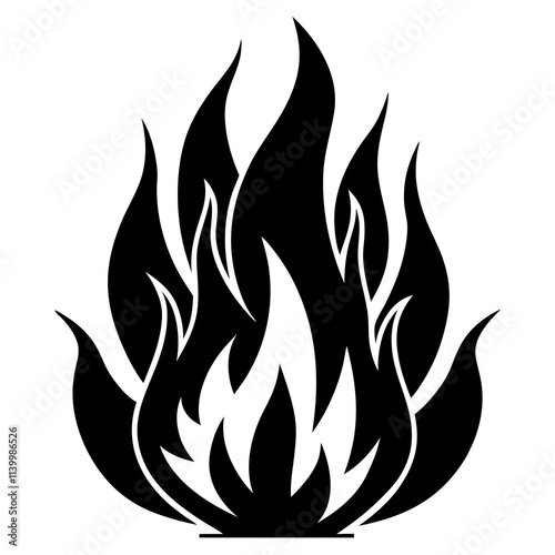 fire flames set