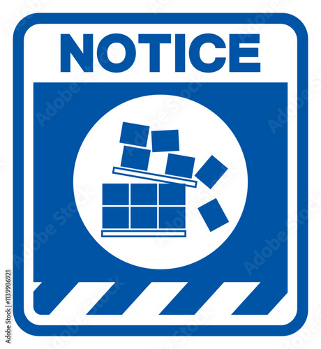 Notice Wear Stack Correctly Symbol Sign, Vector Illustration, Isolate On White Background Label .EPS10