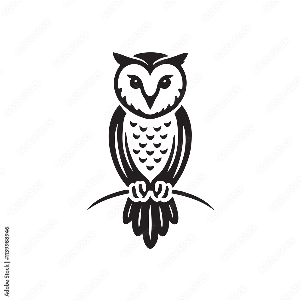 Fototapeta premium owl on branch