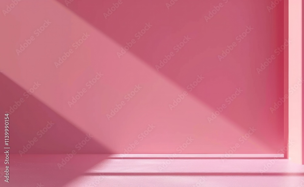 A minimalistic pink background with soft shadows, creating a serene and modern atmosphere. A minimalistic pink background with soft shadows, creating a serene and modern atmosphere.