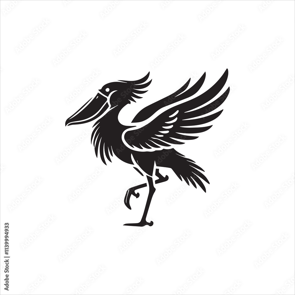 Obraz premium stork with baby