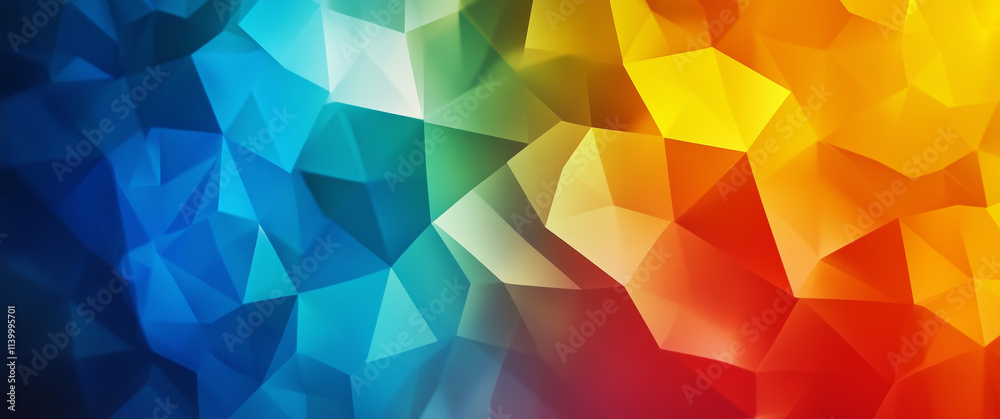 Vibrant Abstract Geometric Background With Rainbow Colors Vibrant Abstract Geometric Background With Rainbow Colors