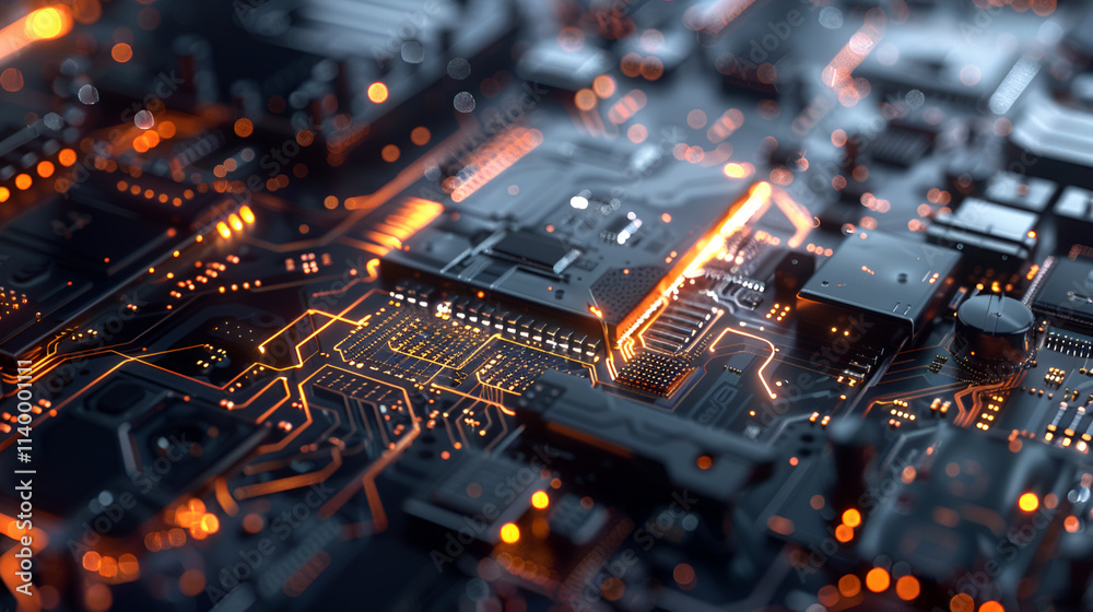 Intricate Electronics: Exploring a CPU Socket on a High-Tech Board
Intricate Electronics: Exploring a CPU Socket on a High-Tech Board