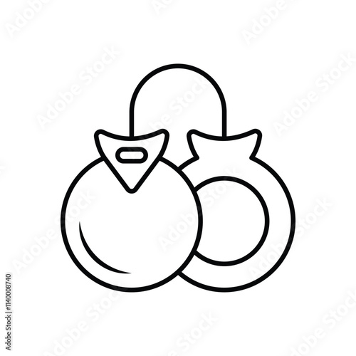 Castanets  vector icon