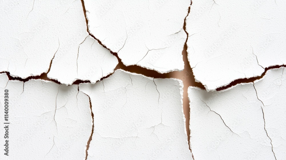 Obraz premium Cracked White Texture Distressed Aged Grunge Background