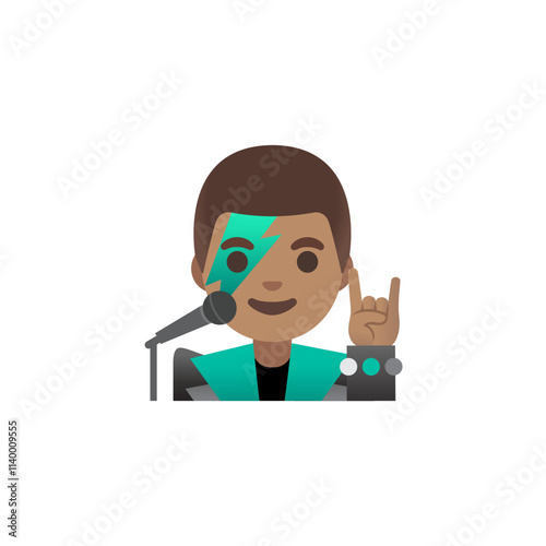 Rock Star Emoji  
