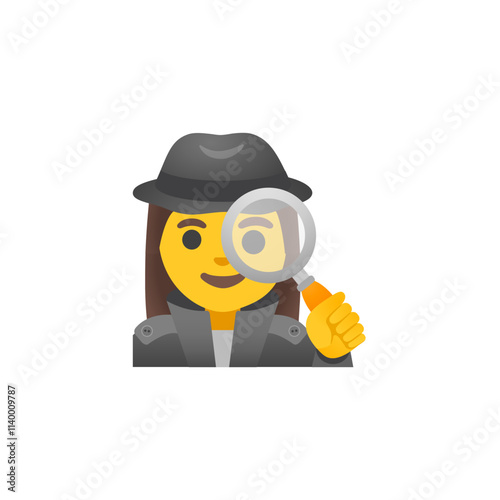 Detective with Magnifying Glass  
