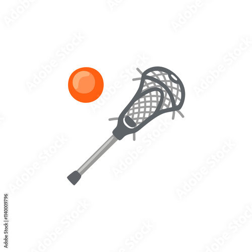 Lacrosse Stick and Ball  
