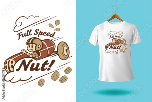 Nuts t-shirt design, Go Nuts for Health, Stay Nutty, Stay Healthy