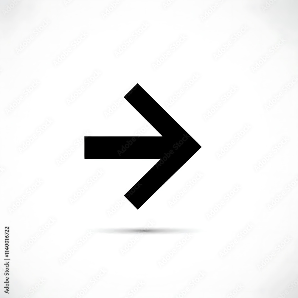 Simple Black Silhouette Arrow Right Icon Minimalist Design Simple Black Silhouette Arrow Right Icon Minimalist Design