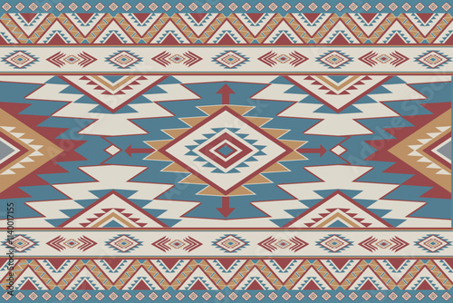 Vintage abstract American Ethnic pattern.