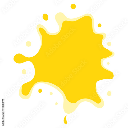 Cheese Drip Illustration on White Background. Isolated Vector in Cartoon Design